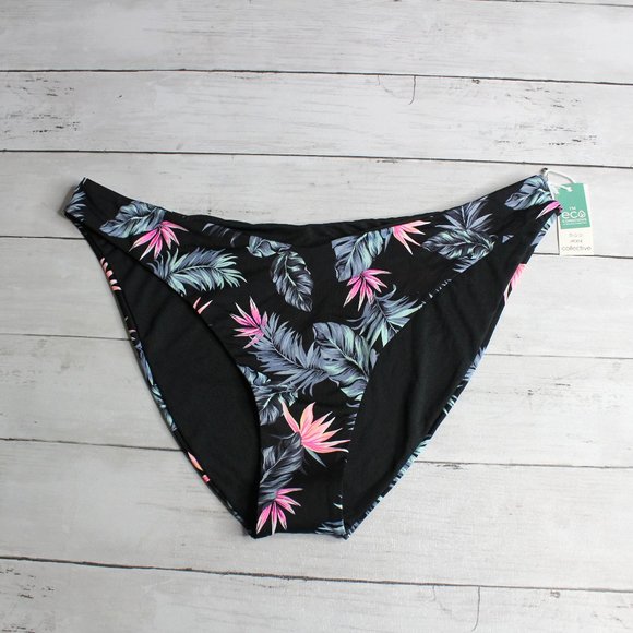 Ardene Swimwear Women's Bikini Swim Bottoms Size XL Tropical Floral - Picture 1 of 5
